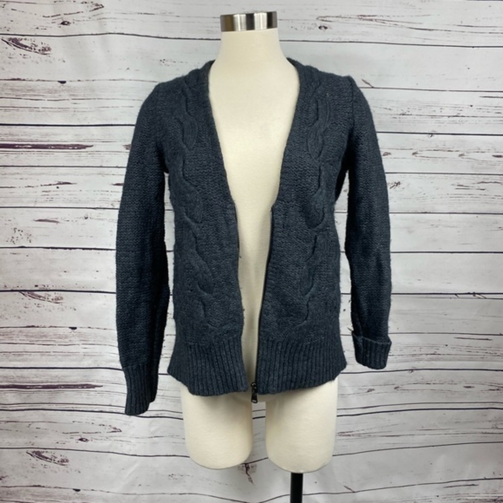 Ann Taylor Grey Knit Cardigan